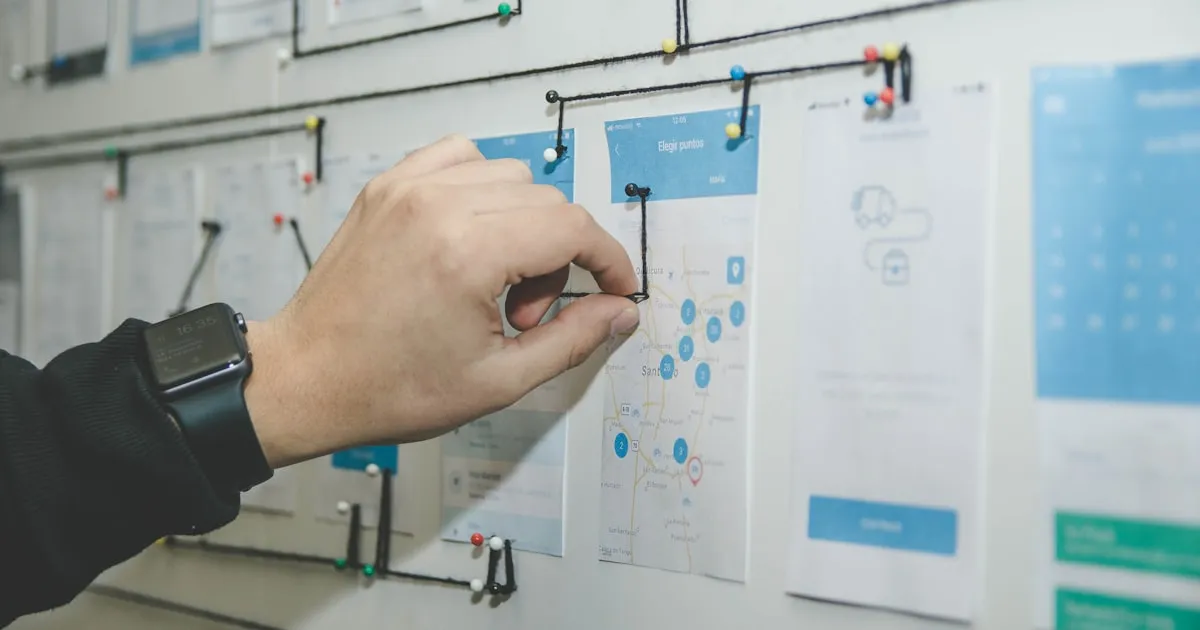 Ilustración 3D de una interfaz web moderna y minimalista, representando la experiencia de usuario (UX) y la interfaz de usuario (UI) que impulsan la conversión digital.